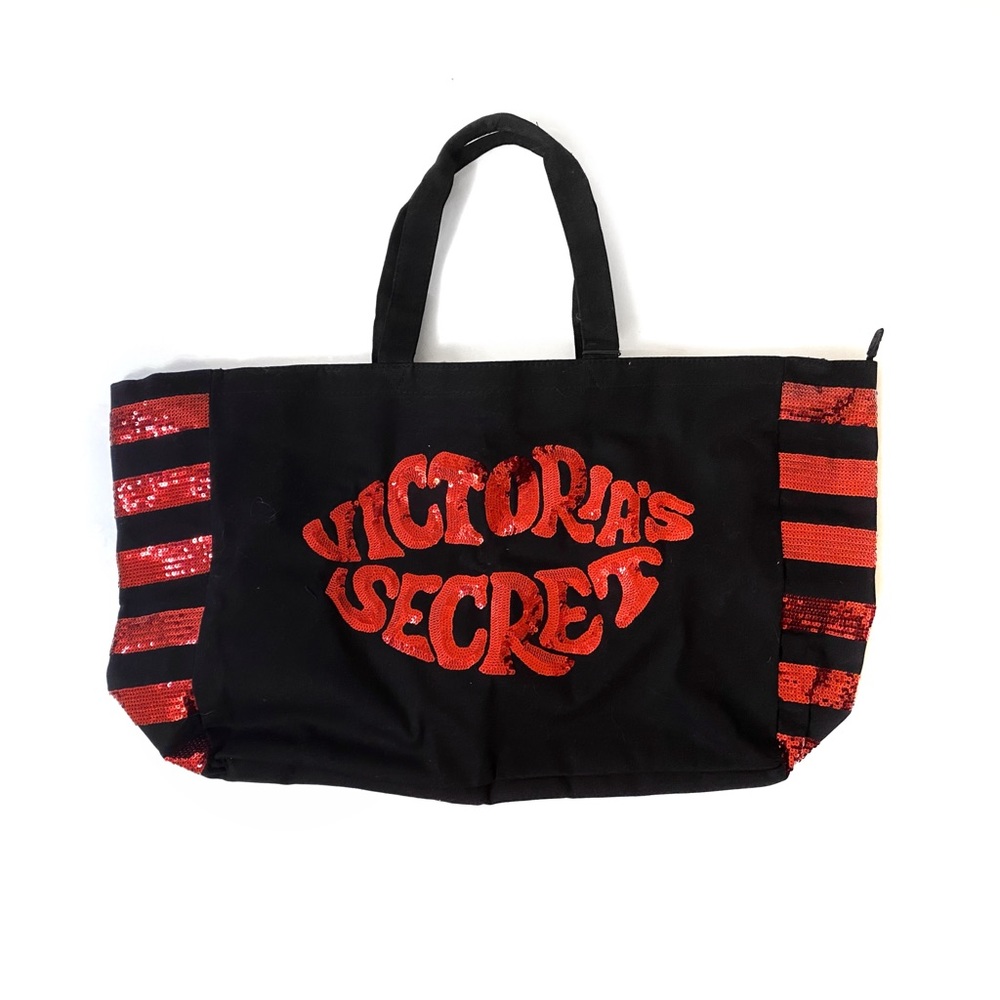 Victoria’s Secret Red Sequinned Weekender Tote Bag